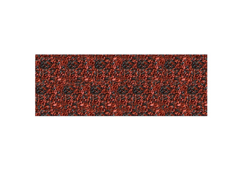 Планка торцевая Metrotile красно-черная левая