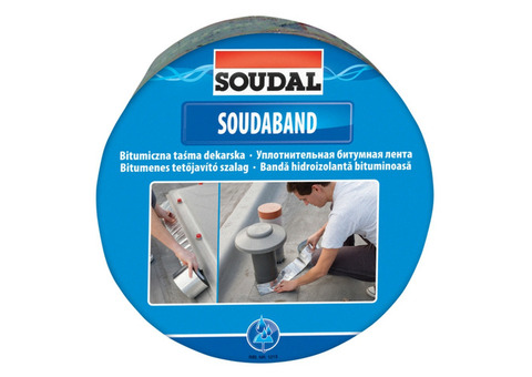 Кровельная лента Soudal Soudaband 10х1000 см коричневый/RAL8017