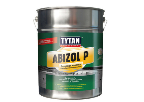 Мастика битумная для бесшовной гидроизоляции Tytan Abizol P 18 кг