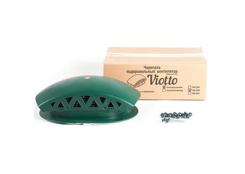 Вентиль кровельный Viotto KTV для мягкой кровли RAL6005 зеленый