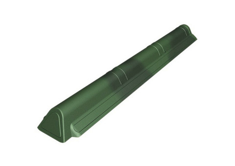 Коньковый элемент торцевой Ондувилла зеленый 1060х180х75 мм