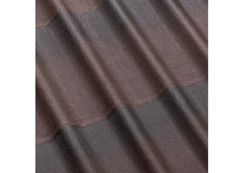 Лист кровельный волнистый Ондулин Черепица коричневый 1950х950х3,3 мм