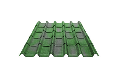 Черепица Ондулин Ондувилла PE6257Ru15900 400х1070 мм пигментированная-3D зеленый