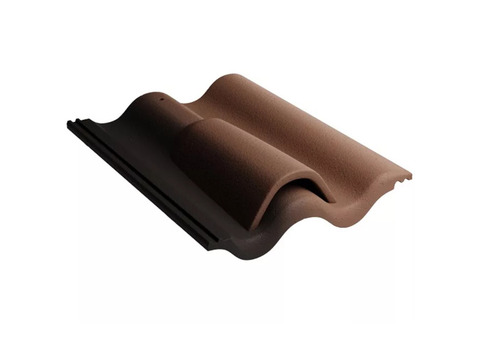 Черепица вентиляционная цементно-песчаная Kriastak Antik 420х330 мм коричневая