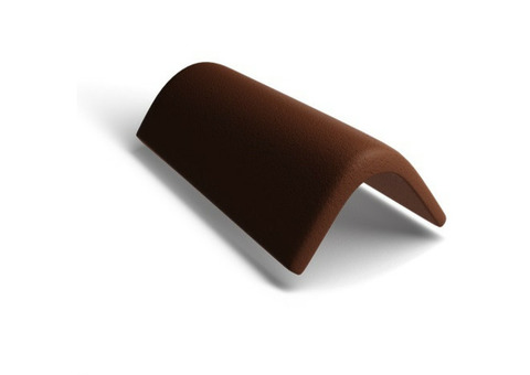 Черепица торцевая цементно-песчаная Kriastak Classic 010322 коричневая 420х230 мм