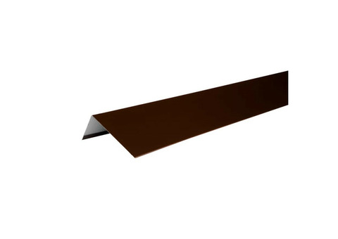 Наличник оконный металлический Технониколь Hauberk полиэстер RAL 8017 коричневый 1250х100х50 мм