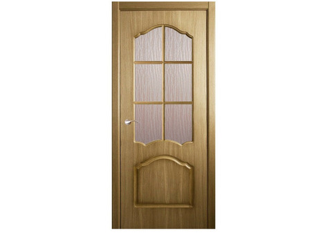 Дверь межкомнатная Belwooddoors Каролина Дуб стекло кора дуба с деревянной рамкой 2000х700 мм