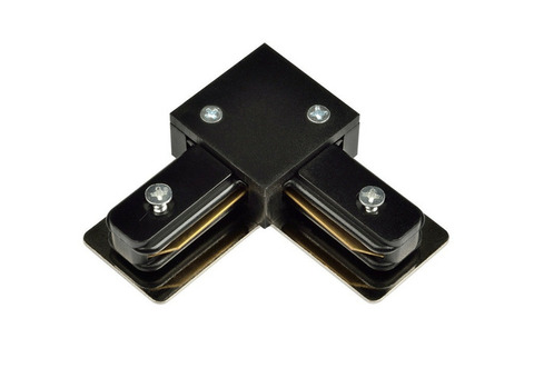 Соединитель для однофазных шинопроводов L-образный Volpe UBX-Q121 K21 Black 1 Polybag черный
