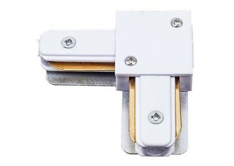 Соединитель для однофазных шинопроводов L-образный Volpe UBX-Q122 G21 White 1 Polybag белый