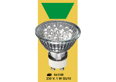 Лампочка Star Trading 347-43 LED 230V 1W зеленая