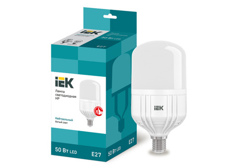 Лампа светодиодная IEK HP 50W Е27 4000К