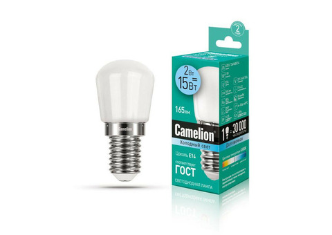 Лампа светодиодная LED2-T26/845/E14 2Вт 220В Camelion 13154