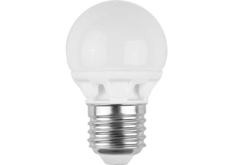 Лампа светодиодная LED3-G45/830/E27 3Вт шар 3000К тепл. бел. E27 245лм 220-240В Camelion 11374