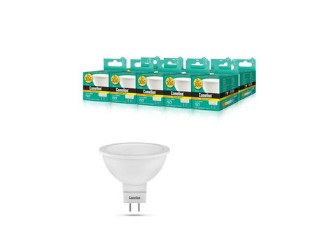 Лампа светодиодная LED3-JCDR/830/GU5.3 3Вт 3000К тепл. бел. GU5.3 215лм 220-240В Camelion 11367