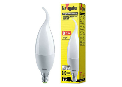 Лампа светодиодная Navigator 61331 NLL-FC37-8.5-230-4К-E14-FR