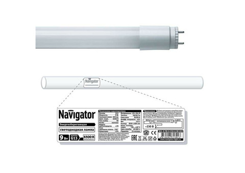 Лампа светодиодная Navigator 71301 NLL-G-T8-9-230-6.5K-G13 9W 6500К