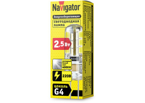 Лампа светодиодная Navigator 71359 NLL-S-G4-2.5-230-4K 2.5W 4000К