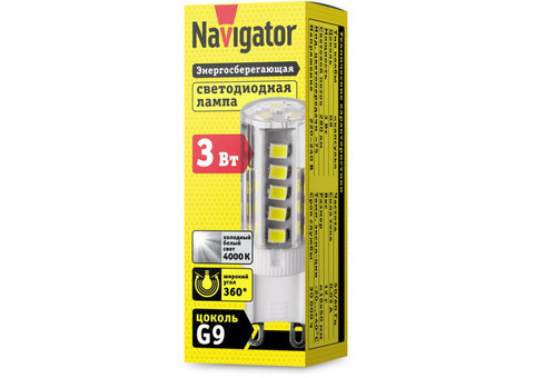 Лампа светодиодная Navigator 71994 NLL-P-G9-3-230-4K 3W 4000К