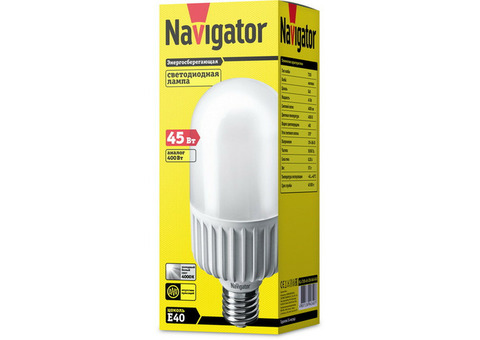 Лампа светодиодная Navigator 94340 NLL-T105-45-230-840-E40 45W 4000К