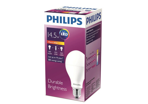 Лампа светодиодная Philips LedBulb A67 E27 14,5W 3000K