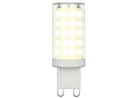 Лампа светодиодная Uniel LED-JCD-9W/3000K/G9/CL GLZ09TR