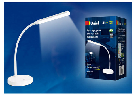 Светильник настольный Uniel TLD-552 White LED 4W с сенсорным выключателем