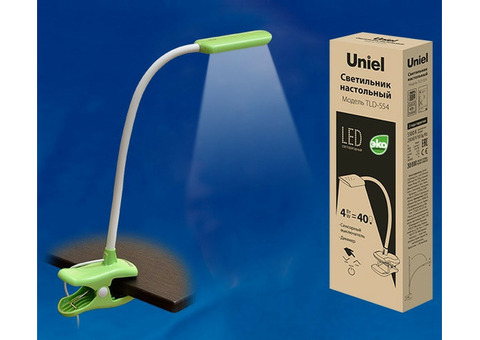 Светильник настольный Uniel TLD-554 Green LED 4W с сенсорным выключателем