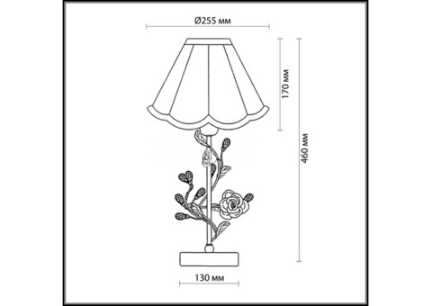 Настольная лампа Odeon Light Oxonia 2585/1T E27 40 Вт