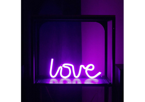 Ночник светодиодный Старт Neon Love на батарейках