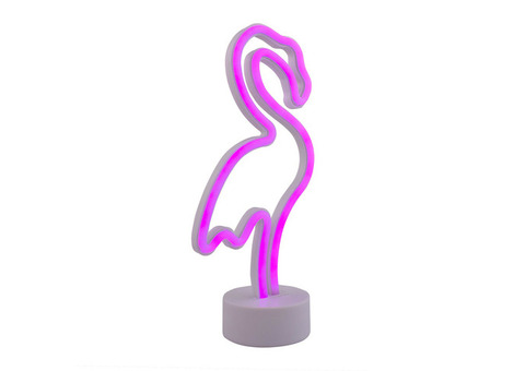 Ночник светодиодный Старт Neon Фламинго на батарейках