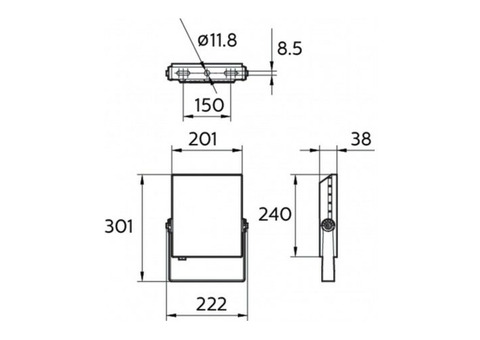 Прожектор светодиодный Philips 911401859798 BVP135 LED40/NW 50Вт 220-240В WB