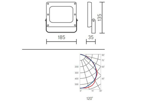 Прожектор светодиодный Varton FL Basic 2.0 V1-I0-70377-04L05-6503040 30 Вт 4000 K