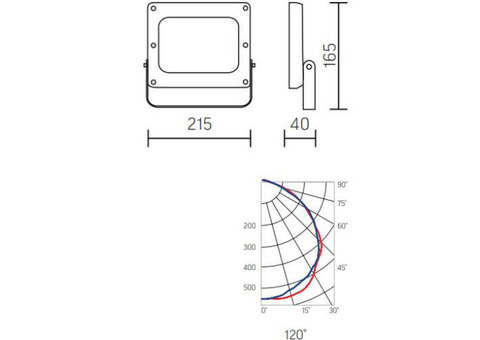 Прожектор светодиодный Varton FL Basic 2.0 V1-I0-70378-04L05-6505040 50 Вт 4000 K