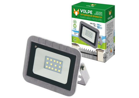 Прожектор светодиодный Volpe ULF-Q592 10W/DW Sensor IP65 220-240B Silver