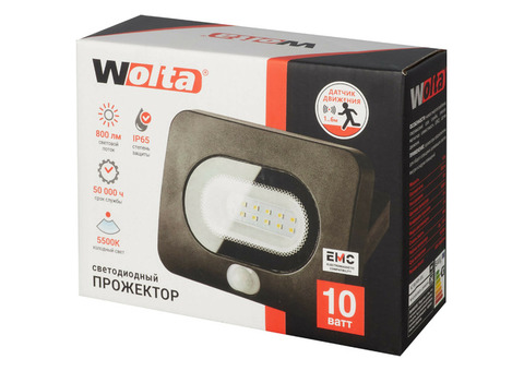 Прожектор светодиодный Wolta WFL-10W/05S