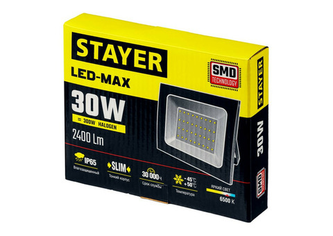 Прожектор светодиодный Stayer Lеd-Max 57131-30_z01 30 Вт