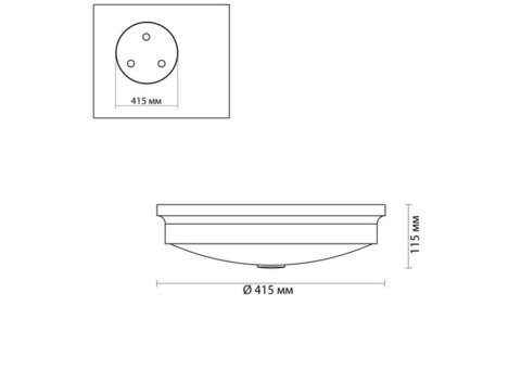 Cветильник настенно-потолочный Odeon Light Walli Marsei 4824/4C 40 Вт