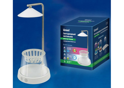 Светильник светодиодный Uniel ULT-P36-3W/4000K+SPSB IP40 White с подставкой и декоративной емкостью
