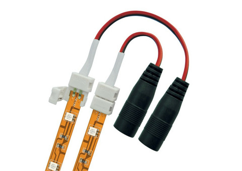 Коннектор Uniel UCX-SJ2/B20-NNN WHITE 020 POLYBAG для соединения светодиодных лент 5050 с адаптером