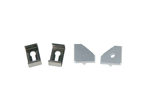 Набор аксессуаров Uniel UFE-N04 Silver A Polybag для алюминиевого профиля
