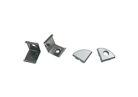 Набор аксессуаров Uniel UFE-N06 Silver A Polybag для алюминиевого профиля