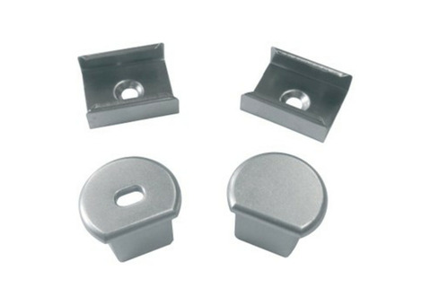 Набор аксессуаров Uniel UFE-N07 Silver A Polybag для алюминиевого профиля