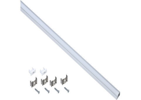 Профиль алюминиевый для светодиодной ленты IEK 1607 прямоугольный 2000 мм