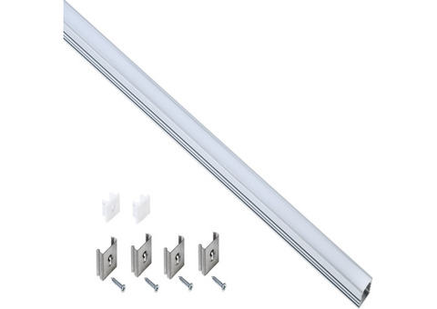 Профиль алюминиевый для светодиодной ленты IEK 1712 LSADD1712-SET1-2-N1-1-08 прямоугольный 2000 мм