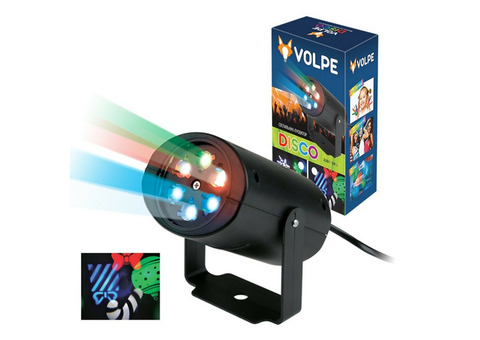 Светильник светодиодный Volpe Disco ULI-Q306 4W/RGB Black Xmas многоцветный