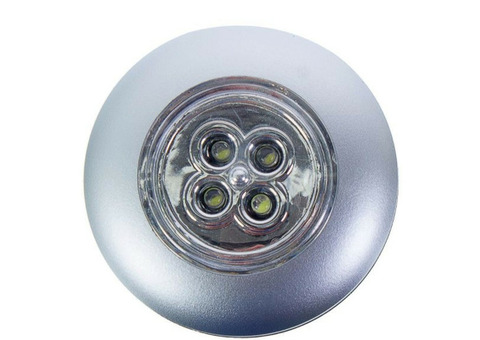 Фонарь-пушлайт светодиодный Эра Аврора SB-504 4 LED серебро