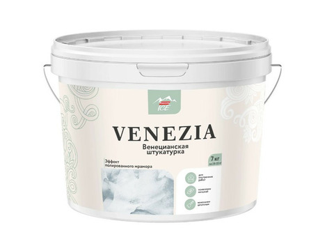 Штукатурка венецианская Parade Ice Venezia белая 7 кг
