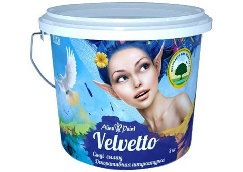 Декоративная штукатурка Alina Paint Velvetto 1 кг