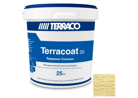 Штукатурка декоративная Terraco Terracoat XL Silicone 2,5 мм 25 кг