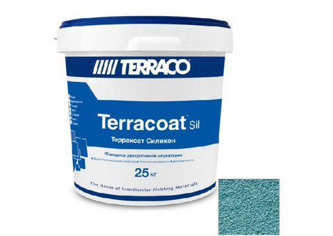 Штукатурка фасадная Terraco Terracoat Granule Silicone Шуба 1,0 мм 25 кг